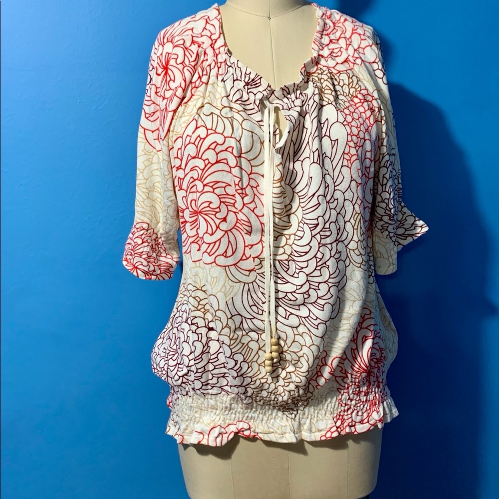 Knit short sleeve top by red.